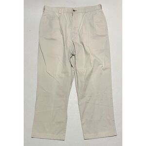 Tommy Hilfiger Mens Chino Pants Beige Size 34 X 28 Golf Classic Double Pleat